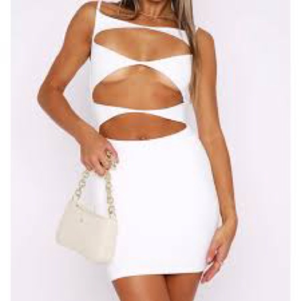 White fox eyes on me dress brand new XS